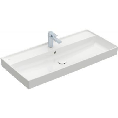 Villeroy&Boch Collaro umywalka meblowa szlifowana 100x47 cm z przelewem biała Stone White 4A331GRW