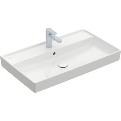 Villeroy&Boch Collaro umywalka meblowa 80x47 cm z przelewem biała Stone White 4A3380RW