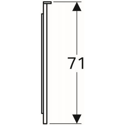 Geberit Xeno 2 podświetlane lustro z pośrednim oświetleniem 160 x 71 cm 500.204.00.1