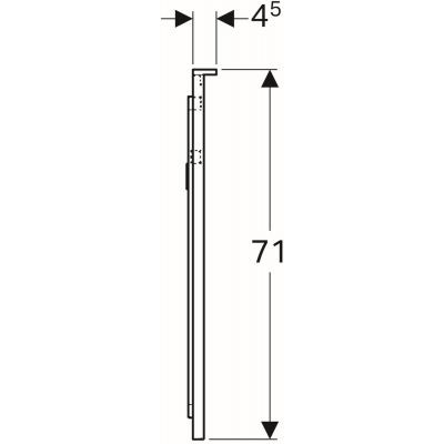 Geberit Xeno 2 podświetlane lustro z pośrednim oświetleniem 120 x 71 cm 500.519.00.1