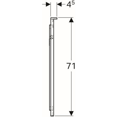 Geberit Xeno 2 podświetlane lustro z pośrednim oświetleniem 90 x 71 cm 500.522.00.1