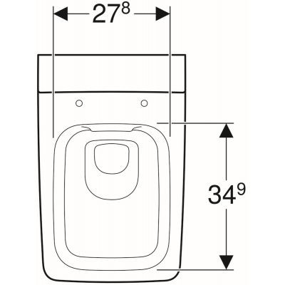 Geberit Xeno 2 miska muszla WC wisząca 54x35 cm ceramika Rimtree 500.500.01.1