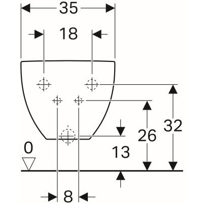 Geberit Acanto bidet wiszący 51x35 cm ceramika biały 500.601.01.2