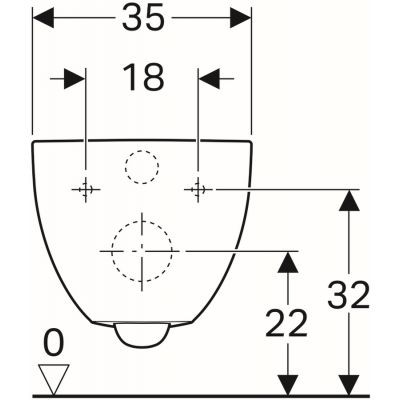 Geberit Acanto muszla wisząca WC Rimfree 51x35 cm ceramika biały 500.600.01.2