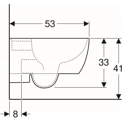 Geberit iCon muszla WC wisząca 35,5x53 cm lejowa ceramika biały 204000000
