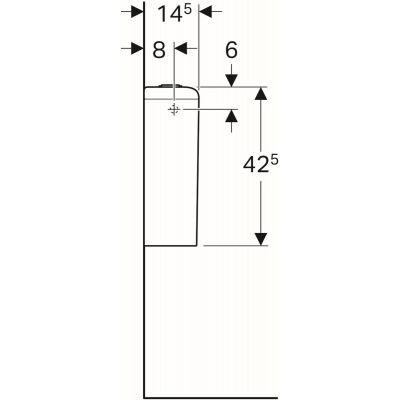 Geberit iCon zbiornik spłuczka do muszli dopływ wody z boku ceramika biały 228950000