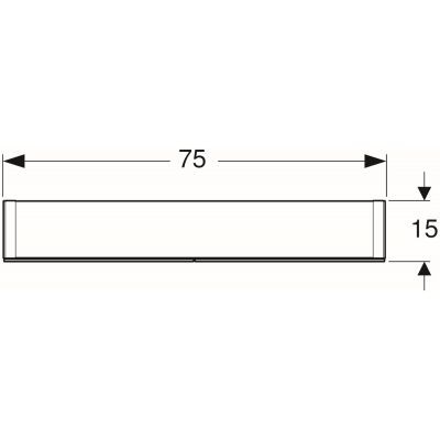 Geberit Option szafka wisząca z lustrem i z oświetleniem 75x15 cm 500.205.00.1