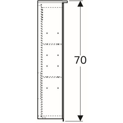 Geberit Option Plus szafka wisząca z lustrem i z oświetleniem troje drzwi 90x17,2 cm 500.594.00.1