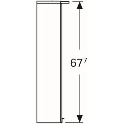 Geberit Option Basic szafka wisząca z lustrem i z oświetleniem 55x14 cm 500.258.00.1