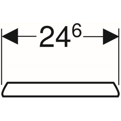 Geberit Corso pokrywa do pisuaru 31,7x24,60 cm biały 573900000