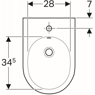 Geberit Acanto bidet wiszący 51x35 cm ceramika biały 500.601.01.2