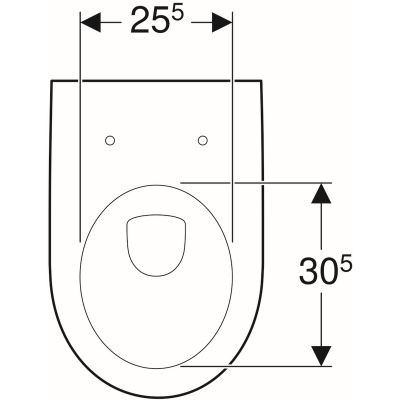 Geberit iCon muszla WC wisząca 35,5x53 cm lejowa ceramika biały 204000000