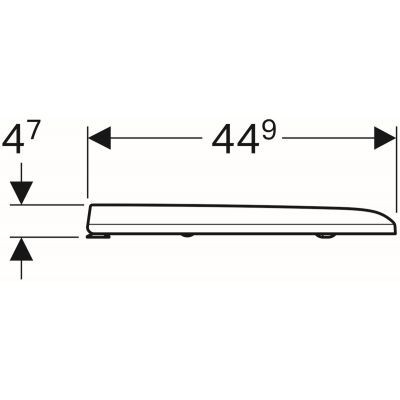 Geberit iCon Square deska sedesowa wolnoopadająca 36,5x44,9 cm duroplast biały 571910000