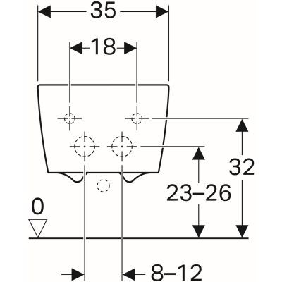Geberit iCon Square bidet wiszący 35x54 cm ceramika biały 231910000