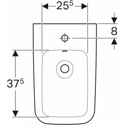 Geberit iCon bidet stojący 35,5x56 cm ceramika biały 231950000