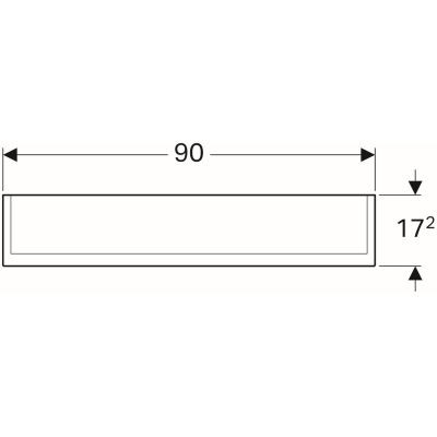 Geberit Option Plus szafka wisząca z lustrem i z oświetleniem troje drzwi 90x17,2 cm 500.594.00.1