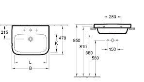Villeroy&Boch Architectura umywalka 55cm 55x47 szlifowana z otworem na bateriw z przelewem biała weiss alpin CeramicPlus 41885GR1