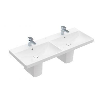 Villeroy&Boch Avento umywalka meblowa podwójna 120 x 47 cm z przelewem biały weiss alpin 4A23CK01
