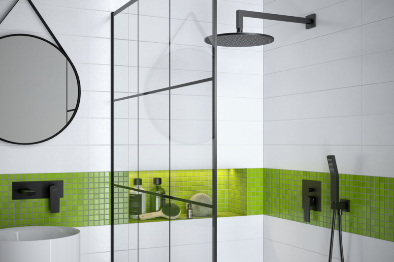 Vedo Sette Nero bateria podtynkowa 2-drożna czarny mat VBS7016CZ