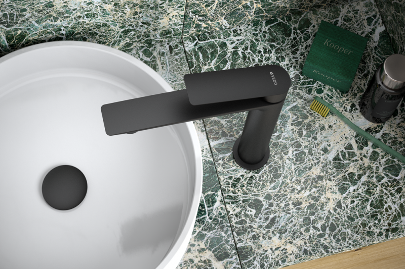 Vedo Desso Nero bateria umywalkowa wysoka czarny mat VBD4003CZ