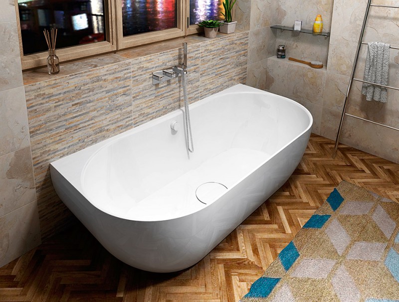 Polysan Pagoda wanna wolnostojąca 170x85 cm biały 72976