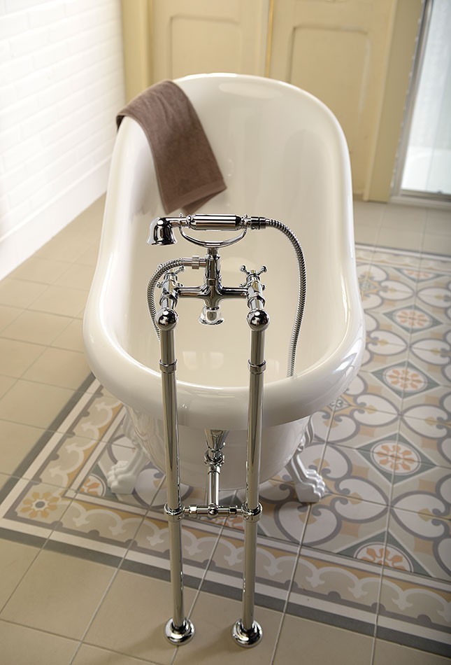 Polysan Retro wanna wolnostojąca 169x75cm biały nogi chrom 42122