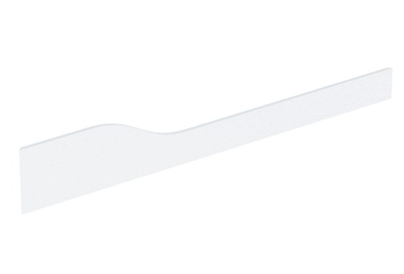 Geberit Bambini osłona dekoracyjna przednia do umywalki z czterema otworami na baterię i niższą umywalką po prawej stronie Varicor biel alpejska 430060016