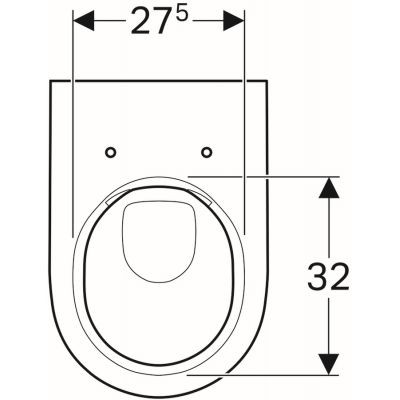 Geberit Acanto muszla wisząca WC Rimfree 51x35 cm ceramika biały 500.600.01.2