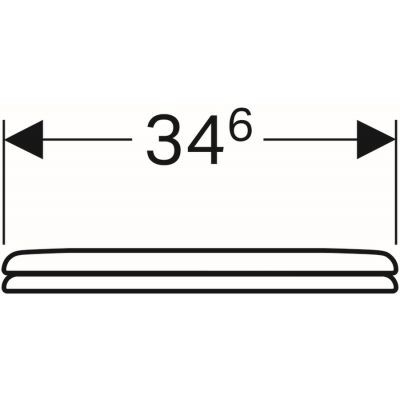 Geberit Bambini deska sedesowa zwykła dla dzieci biały 573334000