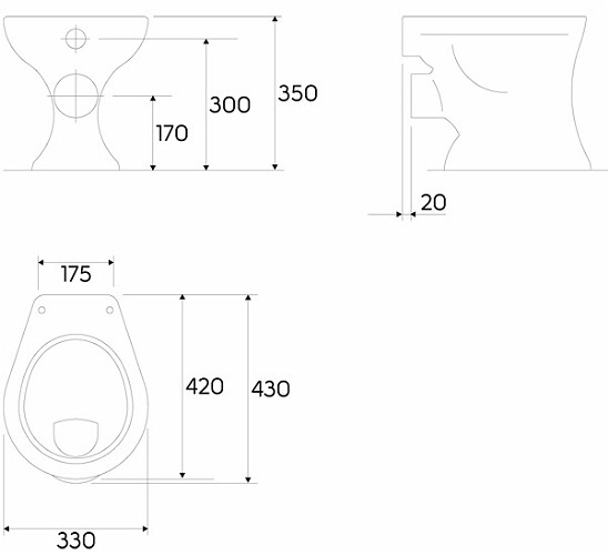 Geberit Bambini muszla WC stojąca dla dzieci z półką 33x43 cm ceramika biały 211500000