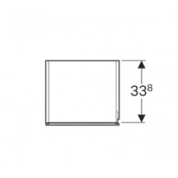 Geberit Xeno 2 szafka wysoka słupek łazienkowy 40 cm lakierowany szary mat 500.503.00.1