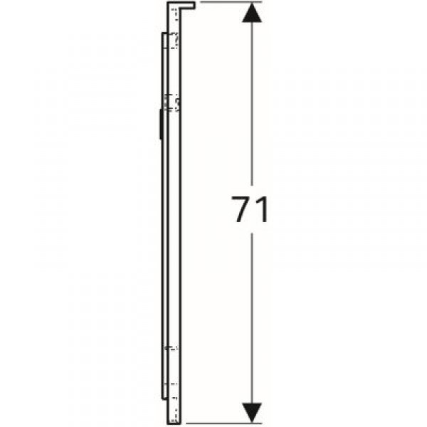 Geberit Xeno 2 podświetlane lustro z pośrednim oświetleniem 60 x 71 cm 500.521.00.1