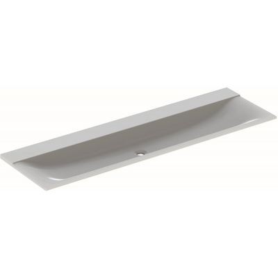 Geberit Xeno 2 umywalka meblowa bez otworu na baterię bez przelewu 160x48 cm Varicor biel alpejska 500.278.00.1