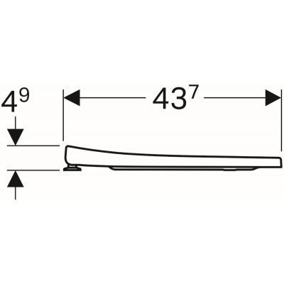 Geberit Acanto deska wolnoopadająca slim do WC biały 500.605.01.2