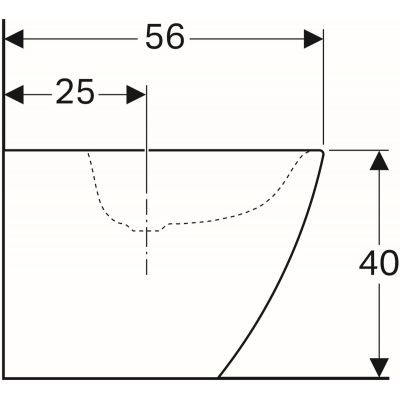 Geberit iCon bidet stojący 35,5x56 cm ceramika biały 231950000