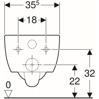 Geberit iCon muszla WC wisząca 35,5x53 cm lejowa ceramika biały 204000000