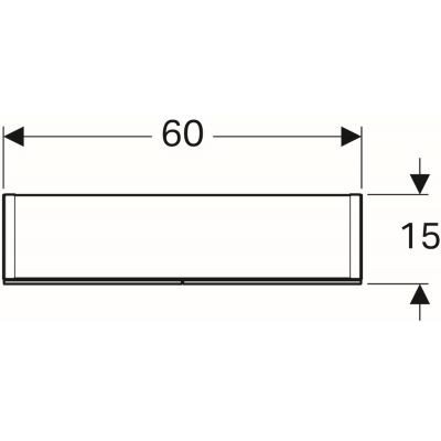 Geberit Option szafka wisząca z lustrem i z oświetleniem 60x15 cm 500.582.00.1