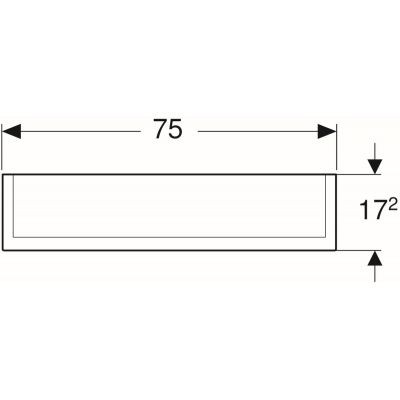 Geberit Option Plus szafka wisząca z lustrem i z oświetleniem 75x17,2 cm 500.206.00.1