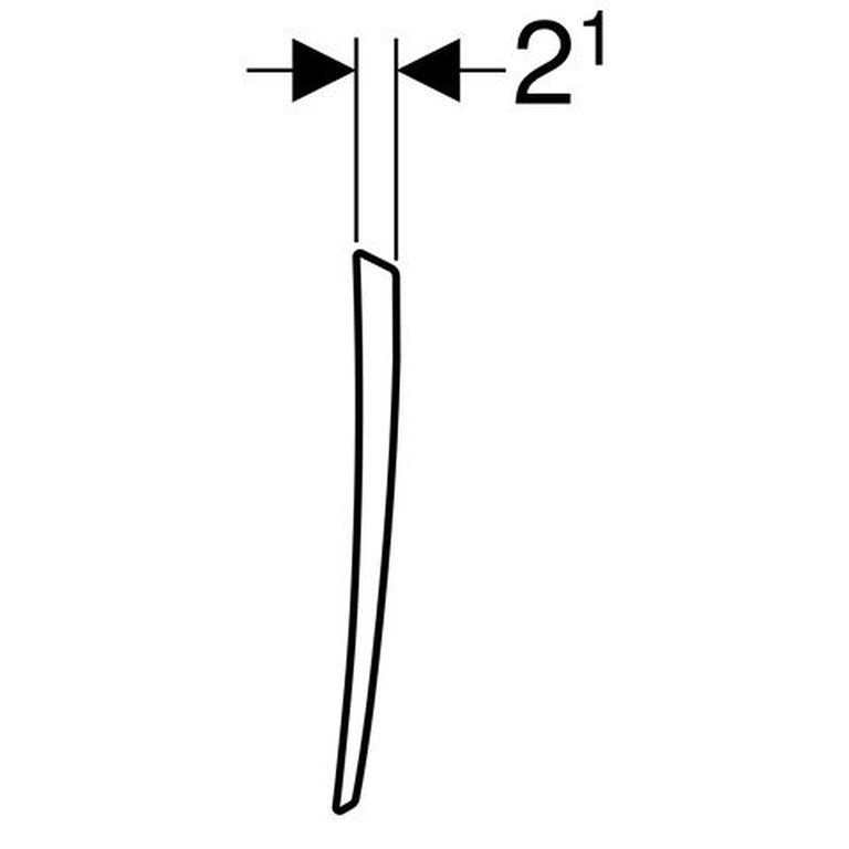 Geberit Pareo pokrywa do pisuaru 28,7x26,5 cm ceramika biały 573410000