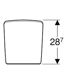 Geberit Pareo pokrywa do pisuaru 28,7x26,5 cm ceramika biały 573410000