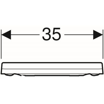 Geberit Xeno 2 deska WC wolnoopadająca 48x35 cm biała 500.537.01.1