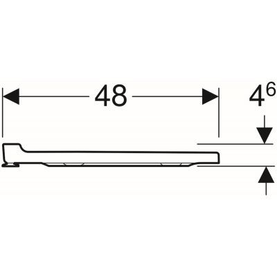Geberit Xeno 2 deska WC wolnoopadająca 48x35 cm biała 500.537.01.1