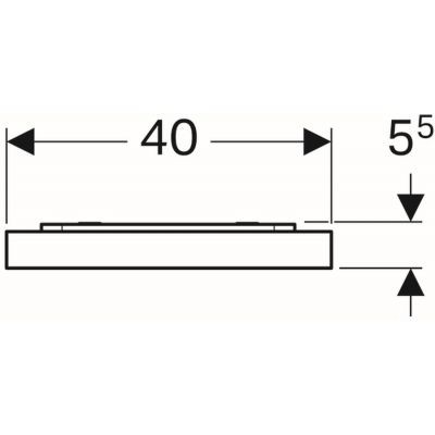 Geberit Xeno 2 podświetlane lustro 40 x 91 cm 500.520.00.1
