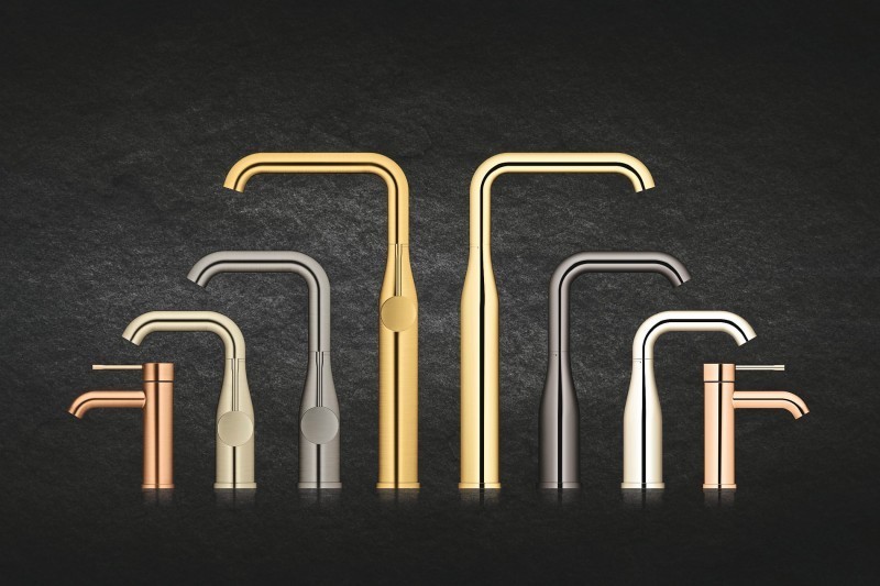 Grohe Essence zestaw podtynkowy z deszczownicą 31x31 kompletny grafit polerowany hard graphite