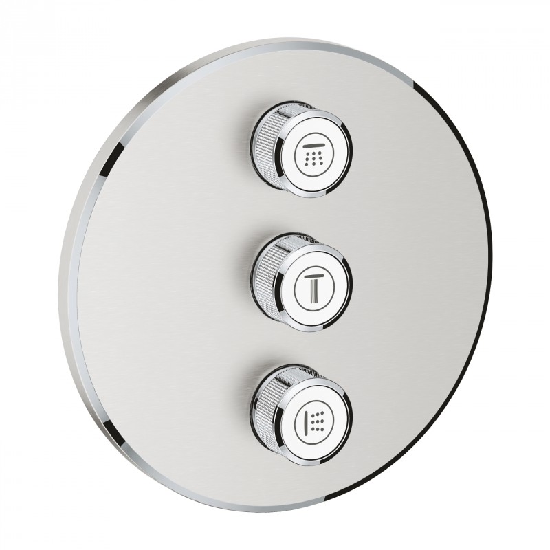 Grohe Grohtherm Smartcontrol potrójny zawór odcinający stal nierdzewna 29122DC0