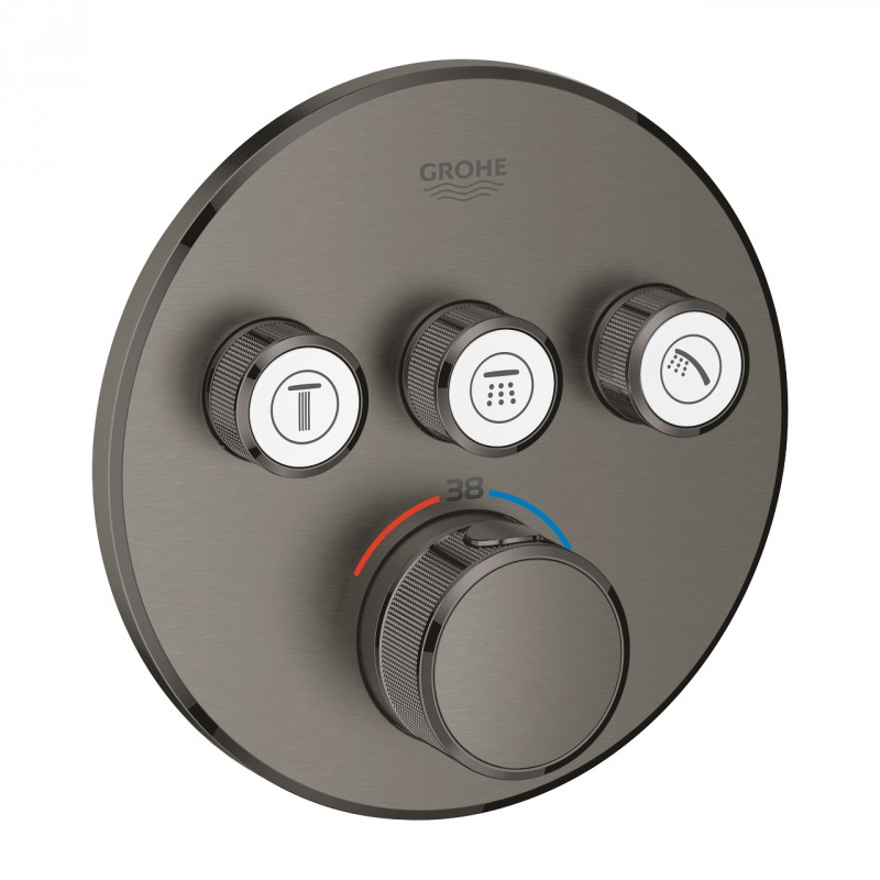 Grohe Grohtherm Smartcontrol podtynkowa bateria termostatyczna 3-drożna grafit szczotkowany 29121AL0