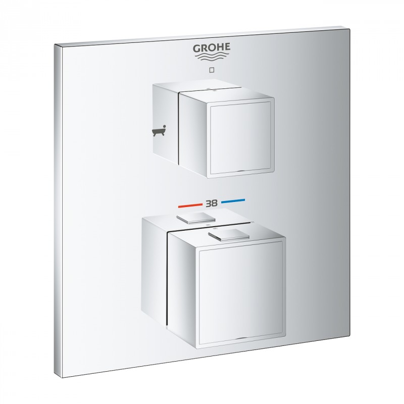 Grohe Grohtherm Cube podtynkowa bateria termostatyczna 2-drożna chrom 24155000