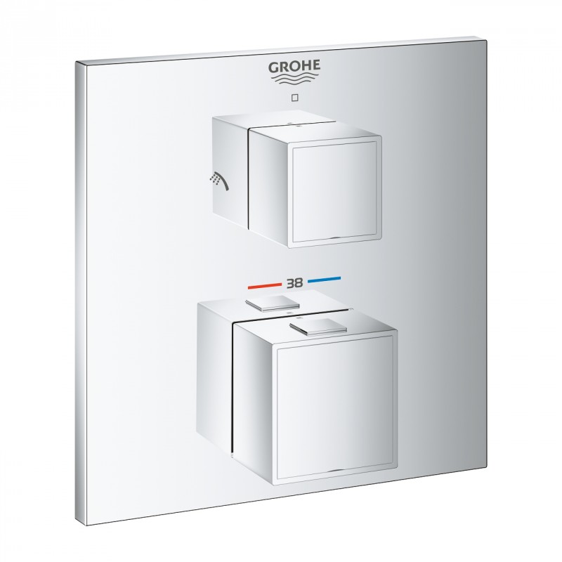 Grohe Grohtherm Cube podtynkowa bateria termostatyczna 2-drożna chrom 24154000