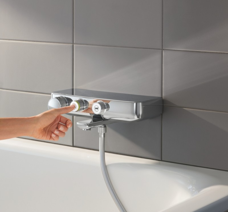 Grohe Grohtherm Smartcontrol bateria wannowa termostatyczna z półka chrom 34718000