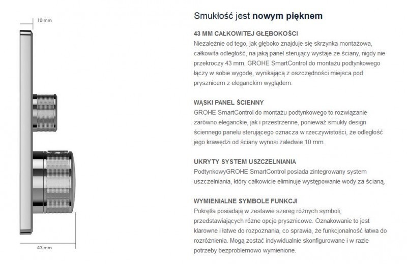 Grohe Grohtherm Smartcontrol potrójny zawór odcinający grafit szczotkowany 29122AL0